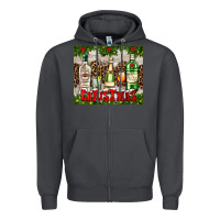 Smoke christmas cocktail party Zipper Hoodie - AdoDesignShop