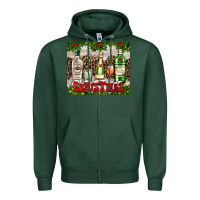Sports Green christmas cocktail party Zipper Hoodie - AdoDesignShop