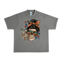Tornado American Mother skull Urban Heavy Tee - FaDigitalArtStudio