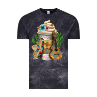 Cloud Black Mexican Hot Coffee Cup Vintage Tee - FaDigitalArtStudio