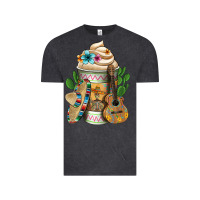 Vintage Black Mexican Hot Coffee Cup Vintage Tee - FaDigitalArtStudio