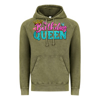 Vintage Olive birthday queen Vintage Hoodie - BundleAndBundleShop