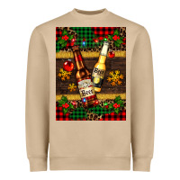 Mushroom snow and beer bottles Heavyweight Sweatshirt - AdoDesignShop