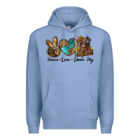 Colony Blue peace love duroc pig Premium Hoodie - LillyAllenDesigns