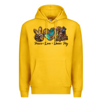Lemon peace love duroc pig Premium Hoodie - LillyAllenDesigns