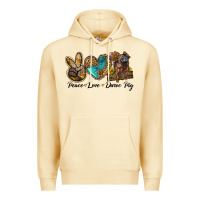 Pina Colada peace love duroc pig Premium Hoodie - LillyAllenDesigns