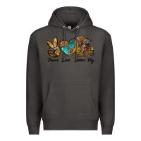 Smoke peace love duroc pig Premium Hoodie - LillyAllenDesigns