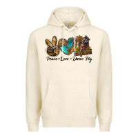 Tofu peace love duroc pig Premium Hoodie - LillyAllenDesigns