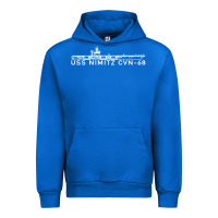 Cobalt uss nimitz navy supercarrier aircraft carrier gift Urban Hoodie - DesigneFamous