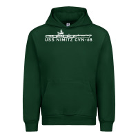 Forest Green uss nimitz navy supercarrier aircraft carrier gift Urban Hoodie - DesigneFamous