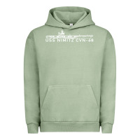 Pigment Oil Green uss nimitz navy supercarrier aircraft carrier gift Urban Hoodie - DesigneFamous