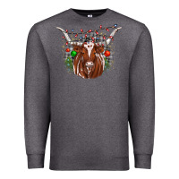 Charcoal Heather christmas  texas longhorn Premium Sweatshirt - JahusDesignShop