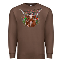 Chestnut christmas  texas longhorn Premium Sweatshirt - JahusDesignShop