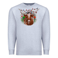 Heather Grey christmas  texas longhorn Premium Sweatshirt - JahusDesignShop