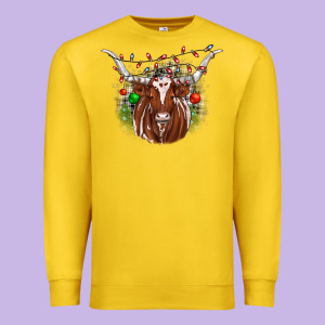 Christmas  Texas Longhorn Premium Sweatshirt Designed By Jahusdesignshop