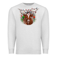 Oatmeal Heather christmas  texas longhorn Premium Sweatshirt - JahusDesignShop