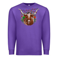 Purple christmas  texas longhorn Premium Sweatshirt - JahusDesignShop