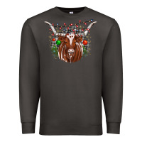 Smoke christmas  texas longhorn Premium Sweatshirt - JahusDesignShop