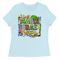 Baby Blue mardi gras princess Ladies Tee - OliviaCreatesArt