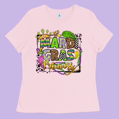 Mardi Gras Princess Ladies Tee Designed By Oliviacreatesart
