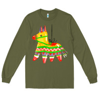 Army Green pinata Long Sleeve Tee - FaDigitalArtStudio