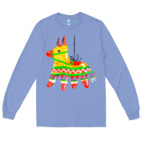 Colony Blue pinata Long Sleeve Tee - FaDigitalArtStudio