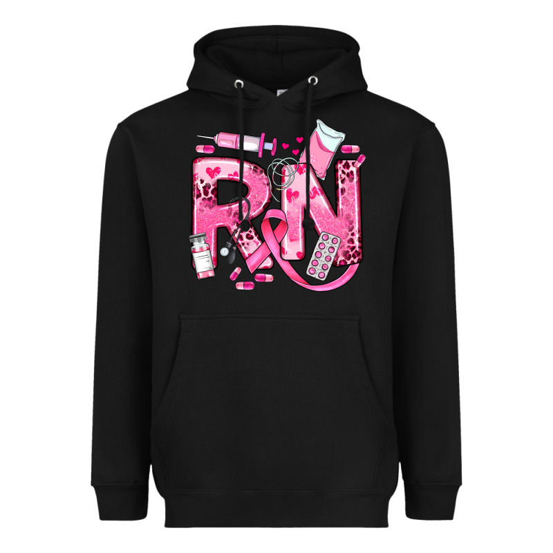 Breast Cancer Rn Registered Nurse Heavyweight Hoodie by JahusDesignShop | Teevron