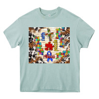 Arona faith puzzle ribbon Heavy Core Tee - TumblerDesignByShophia