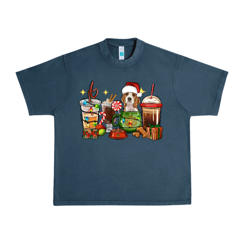 Christmas Coffee Cups With Beagle Urban Heavy Tee by RanaPortraitStore | Teevron