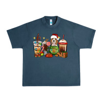 Midnight Navy Christmas coffee cups with Beagle Urban Heavy Tee - RanaPortraitStore