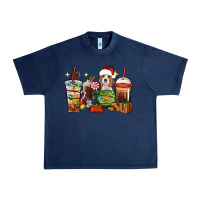 Navy Christmas coffee cups with Beagle Urban Heavy Tee - RanaPortraitStore