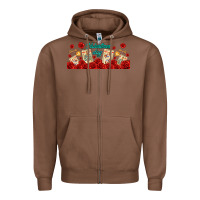 Chestnut valentines day with playing cards Zipper Hoodie - AdoDesignShop