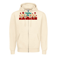 Sandshell valentines day with playing cards Zipper Hoodie - AdoDesignShop