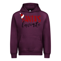 Mauve Wine Santa's Favorite Ho Urban Hoodie - DesigneFamous