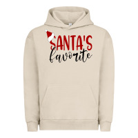 Pigment French Oak Santa's Favorite Ho Urban Hoodie - DesigneFamous