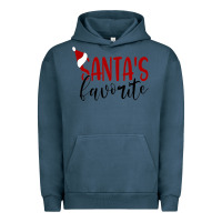 Pigment Midnight Navy Santa's Favorite Ho Urban Hoodie - DesigneFamous