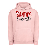 Pigment Salmon Santa's Favorite Ho Urban Hoodie - DesigneFamous