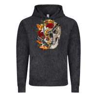 Vintage Black skull kinda emotionless kinda emotional Vintage Hoodie - FaDigitalArtStudio