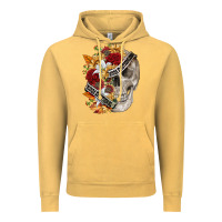 Vintage Mustard skull kinda emotionless kinda emotional Vintage Hoodie - FaDigitalArtStudio