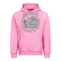Fuchsia Pink The Dartmouth, College Urban Hoodie - DesigneFamous