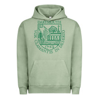 Pigment Oil Green The Dartmouth, College Urban Hoodie - DesigneFamous
