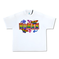 White Human pride Urban Heavy Tee - FaDigitalArtStudio