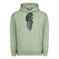 Pigment Oil Green horse of rohan active Urban Hoodie - DesigneFamous