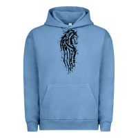 Pigment Pebble Blue horse of rohan active Urban Hoodie - DesigneFamous