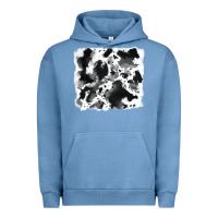 Pigment Pebble Blue cowhide 5 Urban Hoodie - RanaPortraitStore
