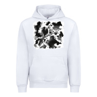 White cowhide 5 Urban Hoodie - RanaPortraitStore