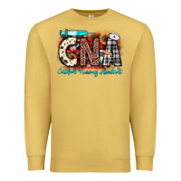 Antique Gold Christmas cna certified nursing assistant Premium Sweatshirt - JahusDesignShop