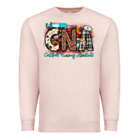 Pale Pink Christmas cna certified nursing assistant Premium Sweatshirt - JahusDesignShop