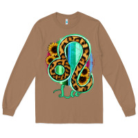 Toasted Coconut Leo Zodiac Sign Sunflower Leopard Serape Long Sleeve Tee - RanaPortraitStore