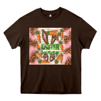 Chocolate Brown easter bunny with carrots Heavy Core Tee - TumblerDesignByShophia